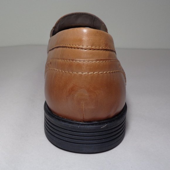 Hush Puppies Size 11.5 Wide SHEPSKY SLIP ON Tan Leather Loafers New Men\'s Shoes main image 4